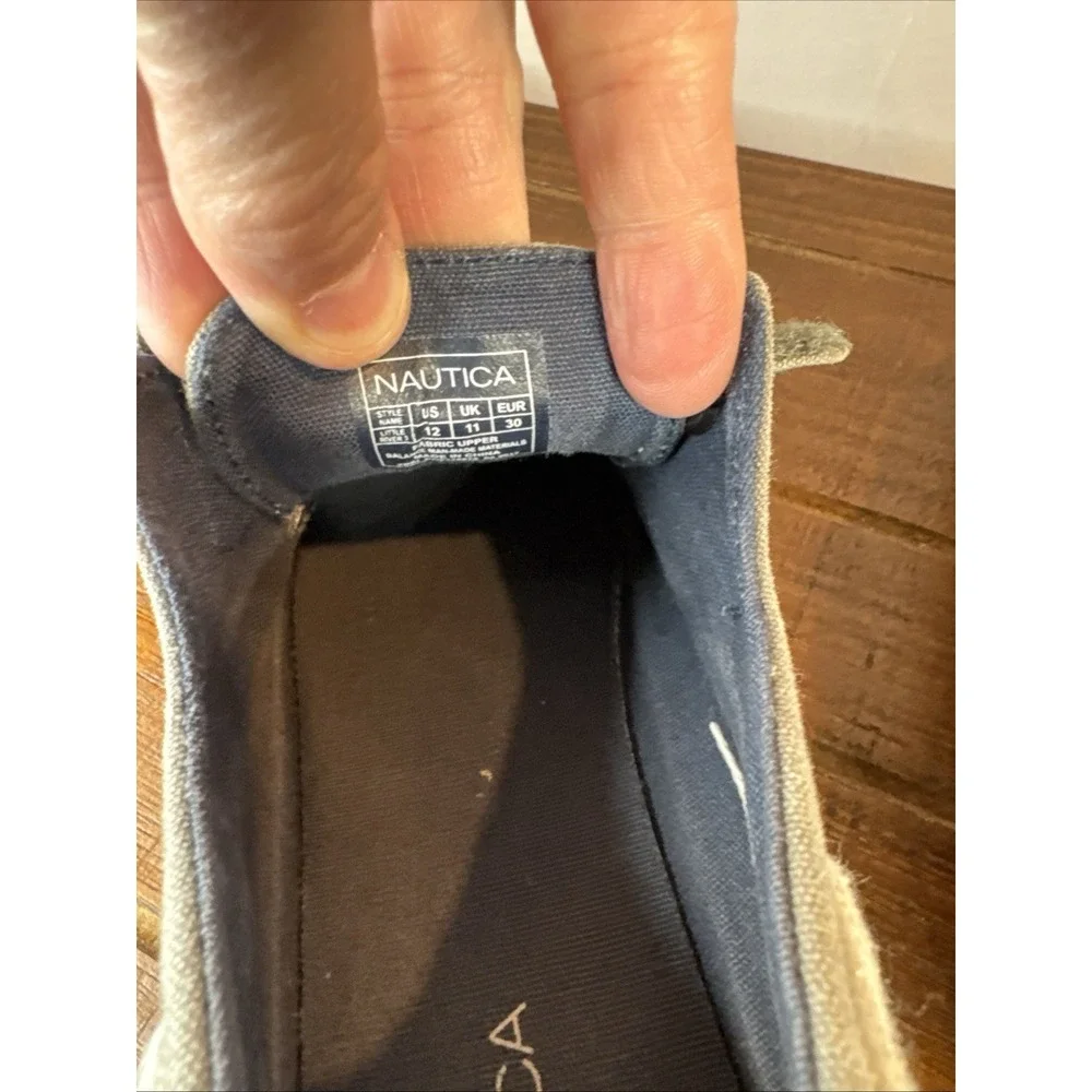 Nautica Kids' Little River Heather Gray Mix Little‎ Boy 12 Boat Shoe Loafer